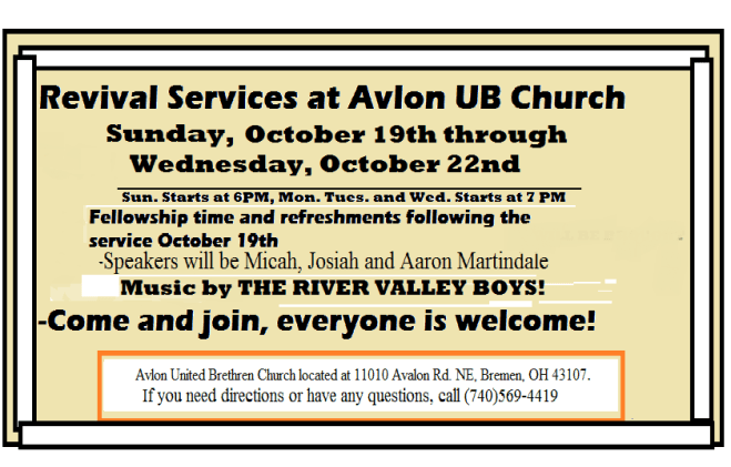 Revival flyer